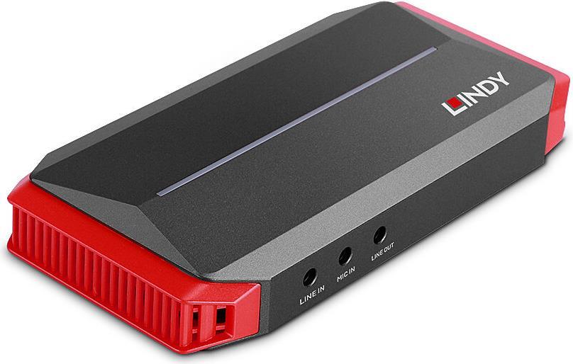 Lindy USB Typ C - HDMI 4K Video Capture Card Zur Aufnahme von Video und Audio von einem HDMI-Quellgerät (43377)