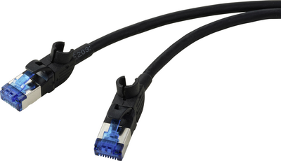 Renkforce RF-7116936 RJ45-Kupplung Patchkabel CAT 6a 0.5 m Grau (RAL 7035) 1 St. (RF-7116936)