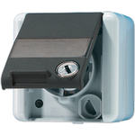 JUNG Schuko-Steckd.m.Schloss 820NAWSL WG800 IP44 2 Schlüssel / Schriftfe. 820NAWSL (820NAWSL)