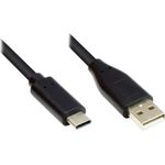 Alcasa GC-M0116 Videokabel-Adapter 0,5 m USB Typ-C USB Typ-A Schwarz (GC-M0116)