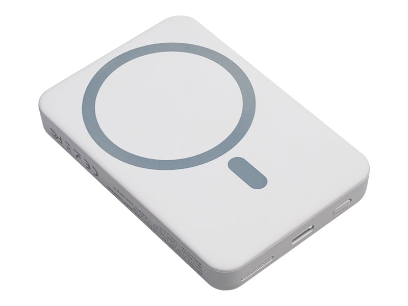 XtremeMac Induktive Power Bank 5000 mAh USB-C MagSafe 7.5 W Weiß