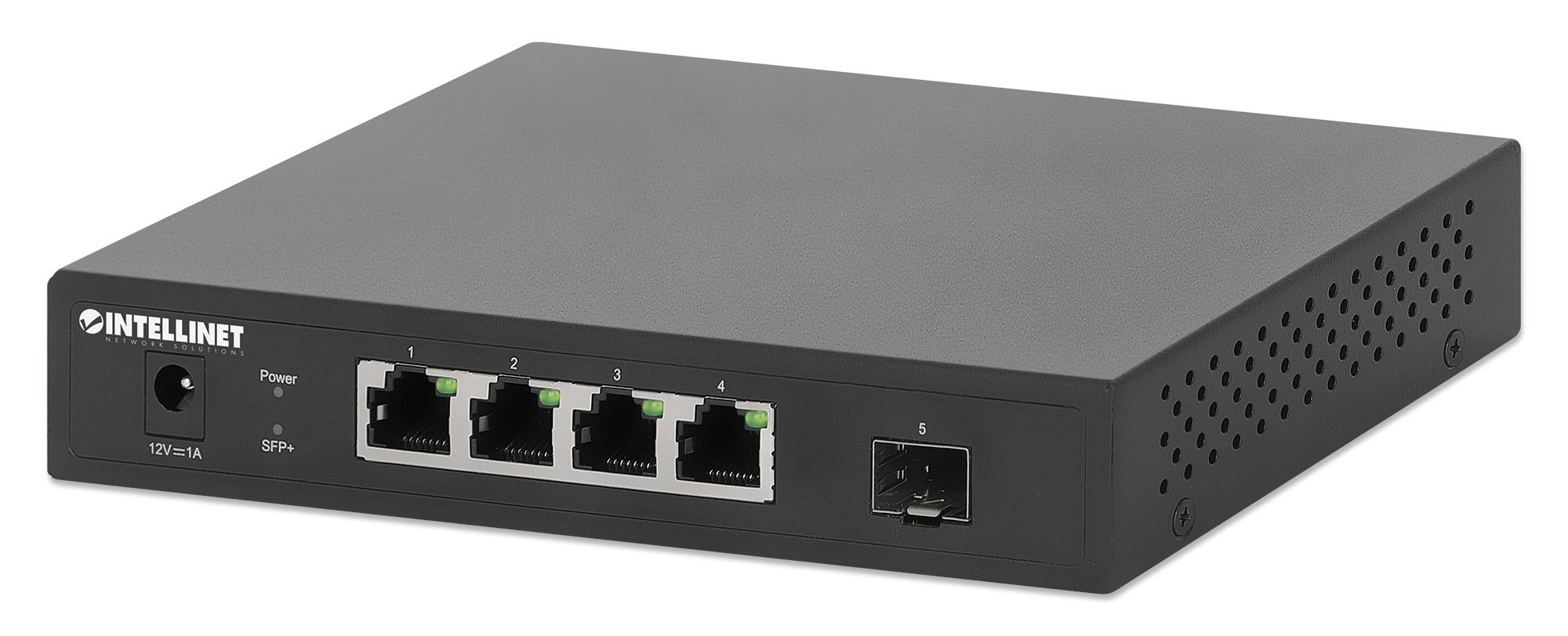 Intellinet 562058 Switch 5-Port 4x 2.5GBase-T 1x 10G SFP+ Schwarz