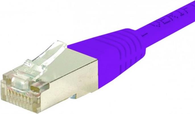 EXERTIS CONNECT Patchkabel S/FTP, PiMF, CAT.6, violett, 0,3 m