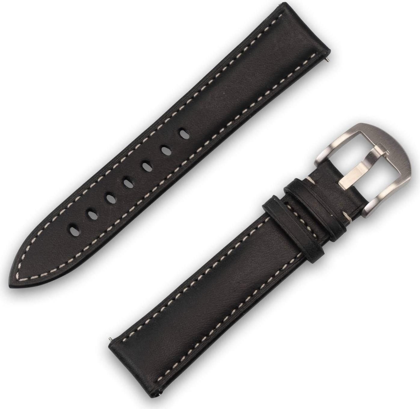 JT Berlin Watchband Charlie | Universal 20mm | schwarz - Edelstahl | M | 10848 (10848)