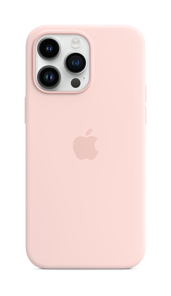 APPLE iPhone 14 Pro Max Silicone Case with MagSafe - Chalk Pink (MPTT3ZM/A)