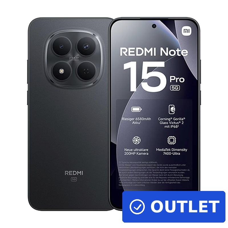 Xiaomi Redmi Note 15 Pro 5G Smartphone 8GB RAM 512GB Dual-SIM Schwarz (B-Ware)