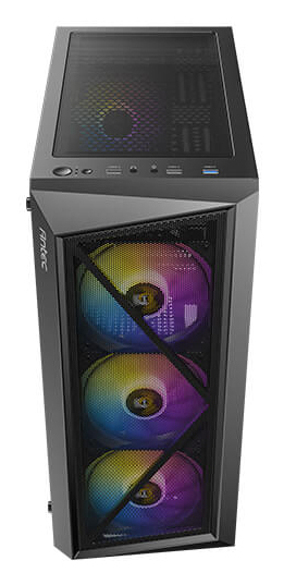 Antec AX67 ARGB Midi Tower Gaming-Gehäuse ATX ARGB Schwarz