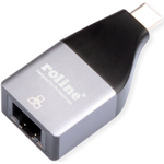 ROLINE 12.02.1110 Kabeladapter USB Type C RJ-45 Silber (12.02.1110)