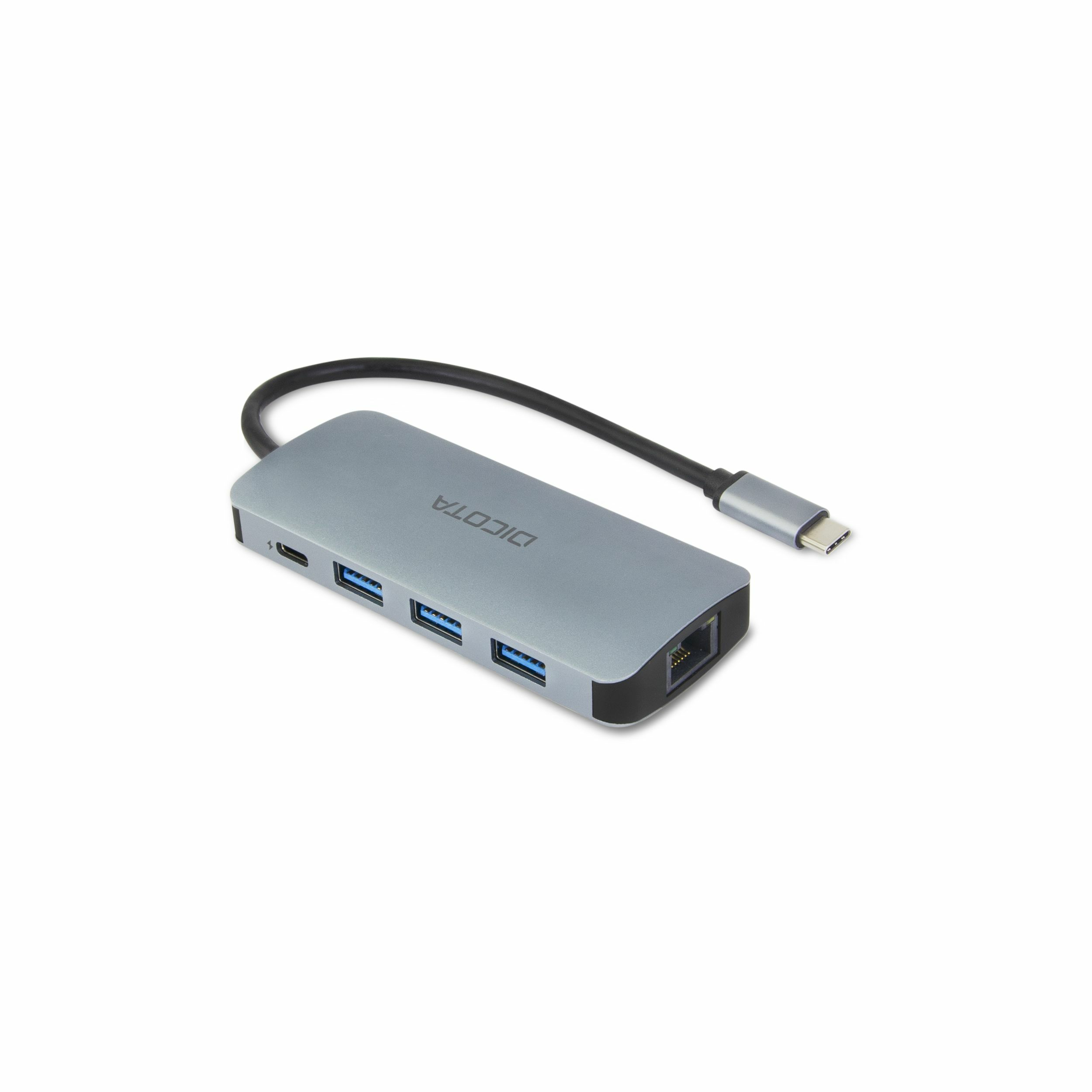DICOTA D32062 USB-C Dockingstation 4K HDMI 100W PD Silber