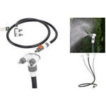 Bradas Sprühnebelschlauch COBRA FLEXY, 1,8 m mit Schnellkupplung, Ventil zur stufenlosen Wasserfluss - 1 Stück (WL-Z09F)