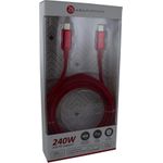 Adam Cotton 240W USB-C Ladekabel 2m Rot (ACBADP200RD)