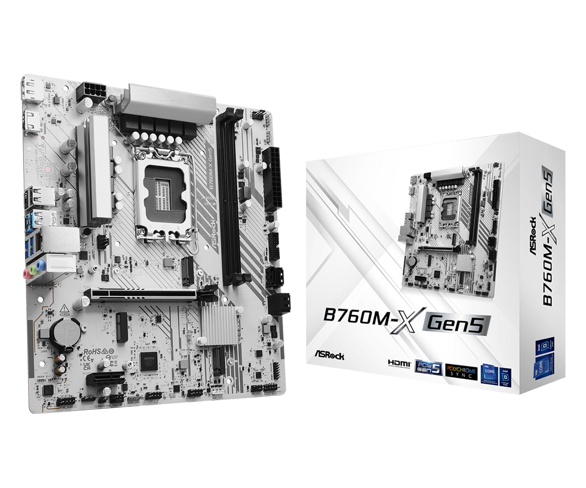ASRock B760M-X Gen5 Mainboard Intel B760 LGA 1700 micro ATX