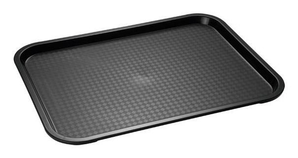 APS Fast Food-Tablett 450 x 355 mm Schwarz
