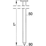 BeA Coilnagel Typ BDC 2,5x50mm blank/ glatt VE=9000 Stk (Pack mit 9000 St) (10500429)