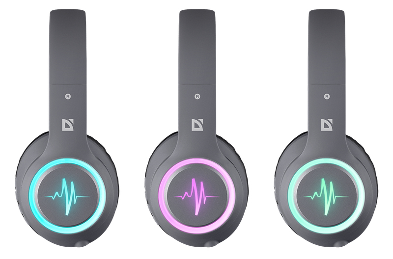 Defender FREEMOTION B571 LED Bluetooth In-Ear-Kopfhörer Grau