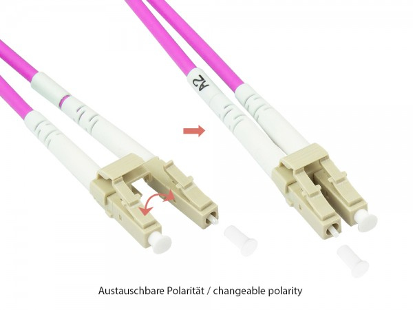 Good Connections LW-P850LC4 OM4 LC/LC 50 m Violett