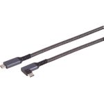 S-Conn 14-75014 USB Kabel 1,5 m USB 3.2 Gen 2 (3.1 Gen 2) USB C Schwarz - Weiß (14-75014)