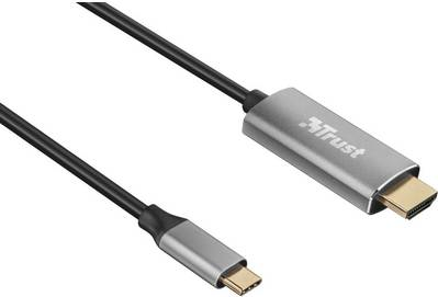 Trust USB-C Anschlusskabel [1x USB-C™ Stecker - 1x HDMI-Stecker] 1.8 m Schwarz (23332)