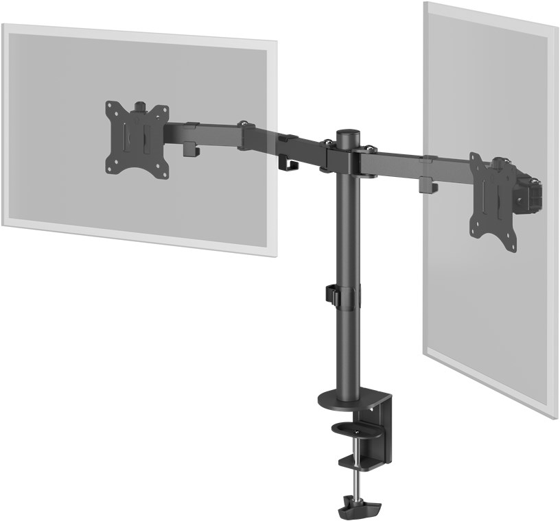 Goobay Doppel-Monitorhalterung Flex 17"-32" Schwarz