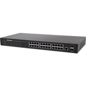 Intellinet 24-Port Web-Managed Gigabit Ethernet Switch with 2 SFP Ports (560917)