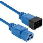 ACT Powercord C20 - C21 IEC60320 blue 1 m (AK5365) (AK5365)