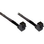 InLine® Mini-SAS HD Kabel, SFF-8643 zu SFF-8643, beidseitig gewinkelt, 0,75m (27626C)