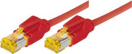 Patchkabel S/FTP, PiMF, Cat 6a, rot, 10,0 m Für 10 Gigabit/s, halogenfrei, mit Draka-Kabel und Hirosesteckern TM31 (bisherige Bezeichnung S/STP) (72210R)