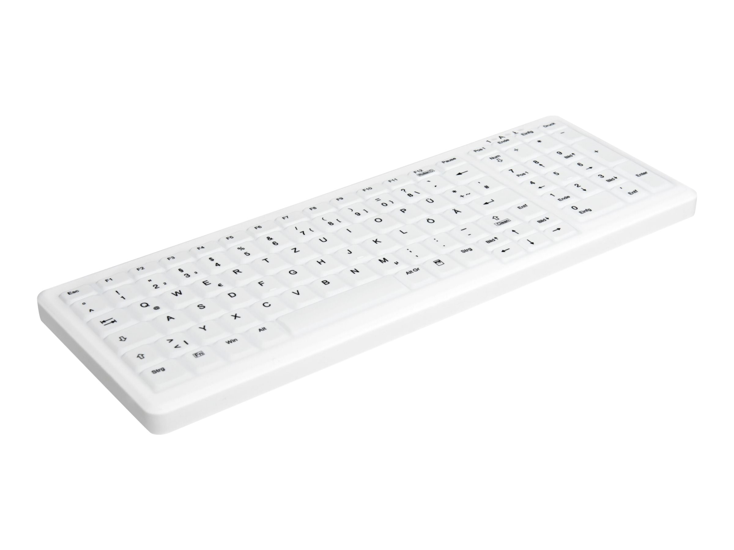 Active Key MedicalKey AK-C7000 Kabellose Hygiene-Tastatur 2,4 GHz QWERTZ Deutsch Weiß