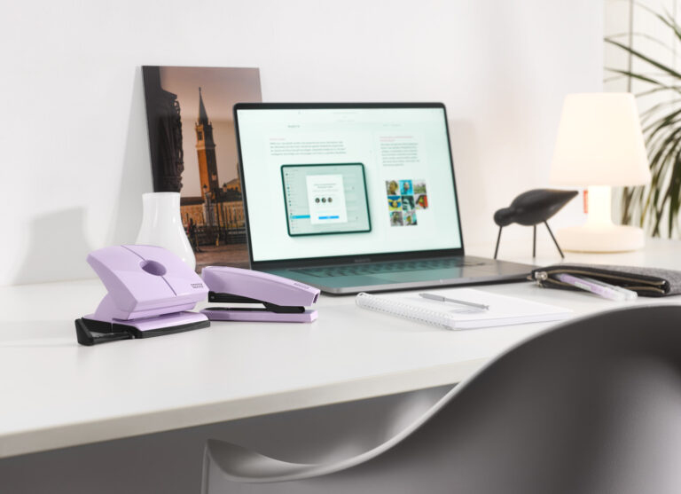 Novus B 2 ColorID 2.0 Heftgerät 25 Blatt pretty lilac