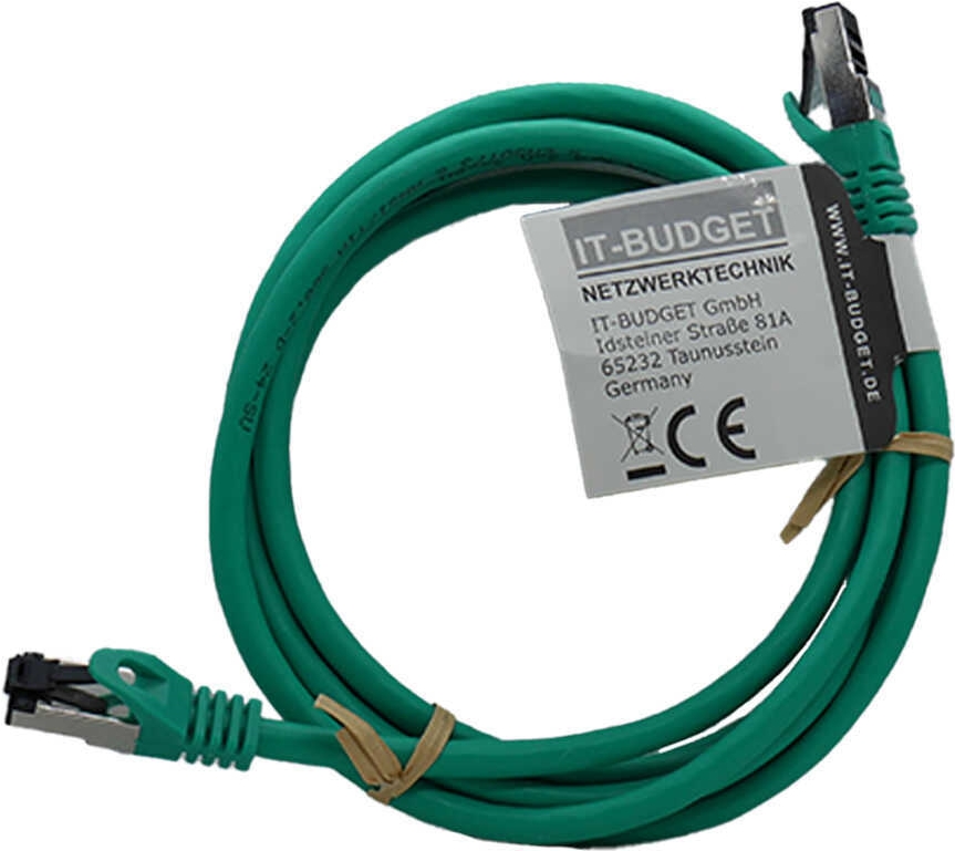 IT-BUDGET Vollkupfer Premium Patchkabel (90ITBFLEX81PK2GR)