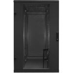 TRITON 19""Schrank B600/T 800 Schwarz bis 800Kg Glastür - Rack (RMA-27-A68-BAX-N1)