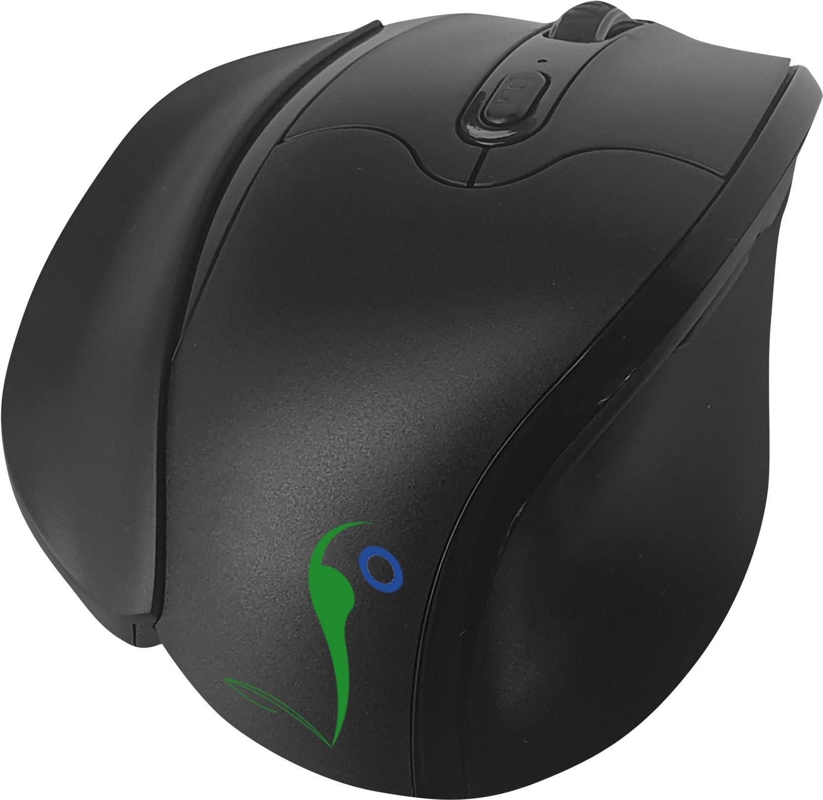 ERGOLEBEN VM Maus kabellos rechts medium Vertikalmaus 2,4 Ghz 800- 2400dpi Handballenauflage WIN und MAC (EL0009) (geöffnet)