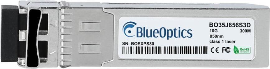 Dell 407-BBDE kompatibler BlueOptics© SFP+ Transceiver für Multimode 10 Gigabit Highspeed Datenübertragungen in Glasfaser Netzwerken. Unterstützt 10 Gigabit Ethernet, Fibre Channel oder SONET/SDH Anwendungen in Switchen, Routern, Storage Systemen und ähnl (407-BBDE-BO)