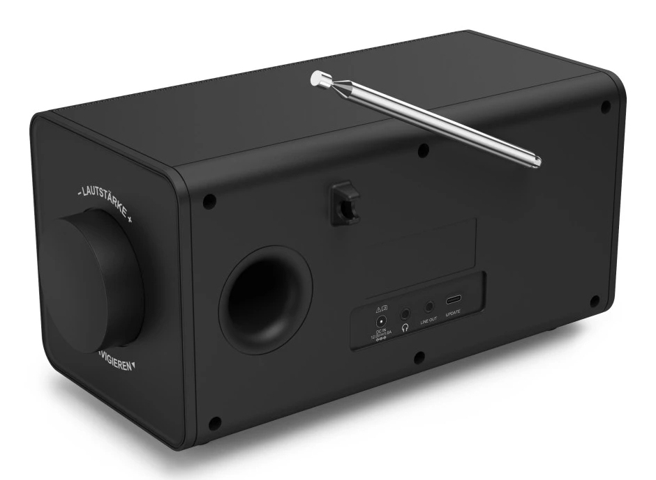 Hama DR1001 Digitalradio DAB/DAB+/FM Bluetooth RX Radiowecker Schwarz