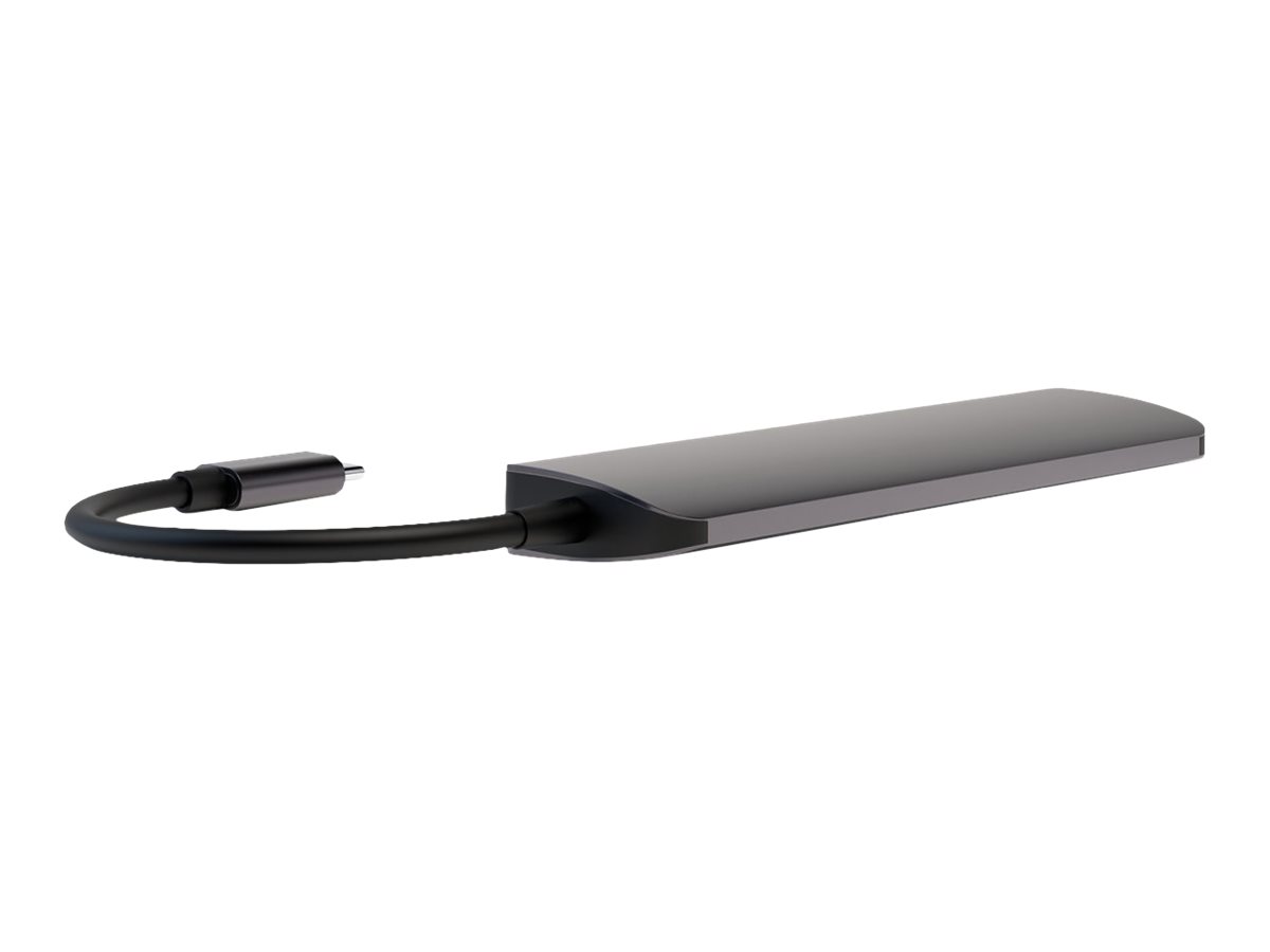 4smarts 6in1 Hub Dockingstation USB-C HDMI Aluminium Space-grau