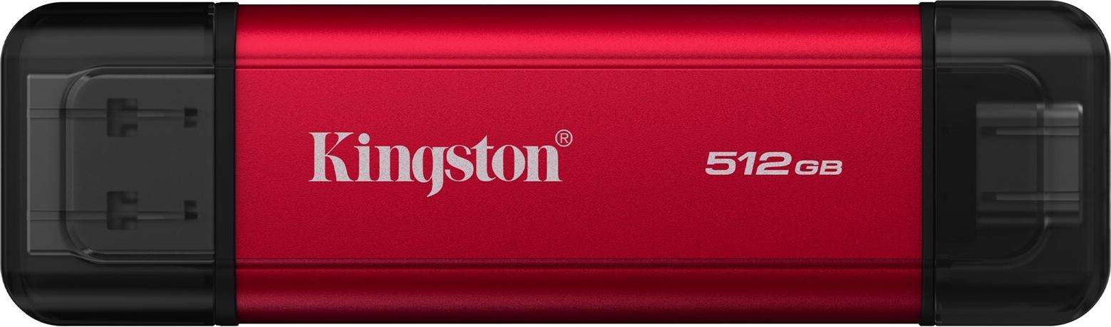 Kingston Technology 512GB Tragbare SSD mit Dual USB-A/C, bis zu 1050MB/s USB 3.2 Gen 2 (SPSD/512GB)