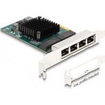 DeLOCK PCI Express x4 Karte zu 4 x RJ45 Gigabit LAN BCM (88208)