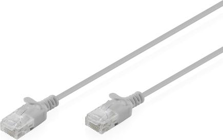DIGITUS Patchkabel CAT 6 U-UTP Slim 0,5m Grau (DK-1618-005S)