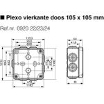 Legrand 092024 Abzweigdose (L x B) 105 mm x 105 mm - 1 Stück (092024)
