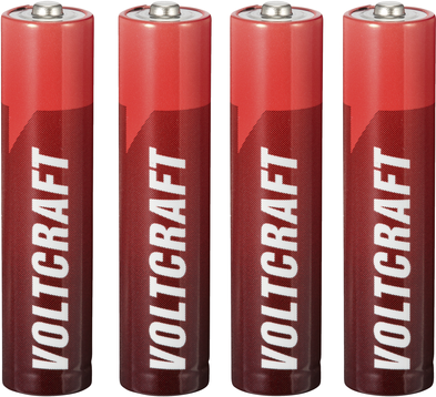 VOLTCRAFT Industrial LR03 Micro (AAA)-Batterie Alkali-Mangan 1350 mAh 1.5 V 4 St. (VC-12714145)