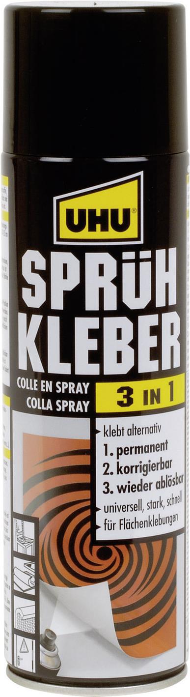 UHU Sprühkleber 3 in 1 500 ml Hellgelb
