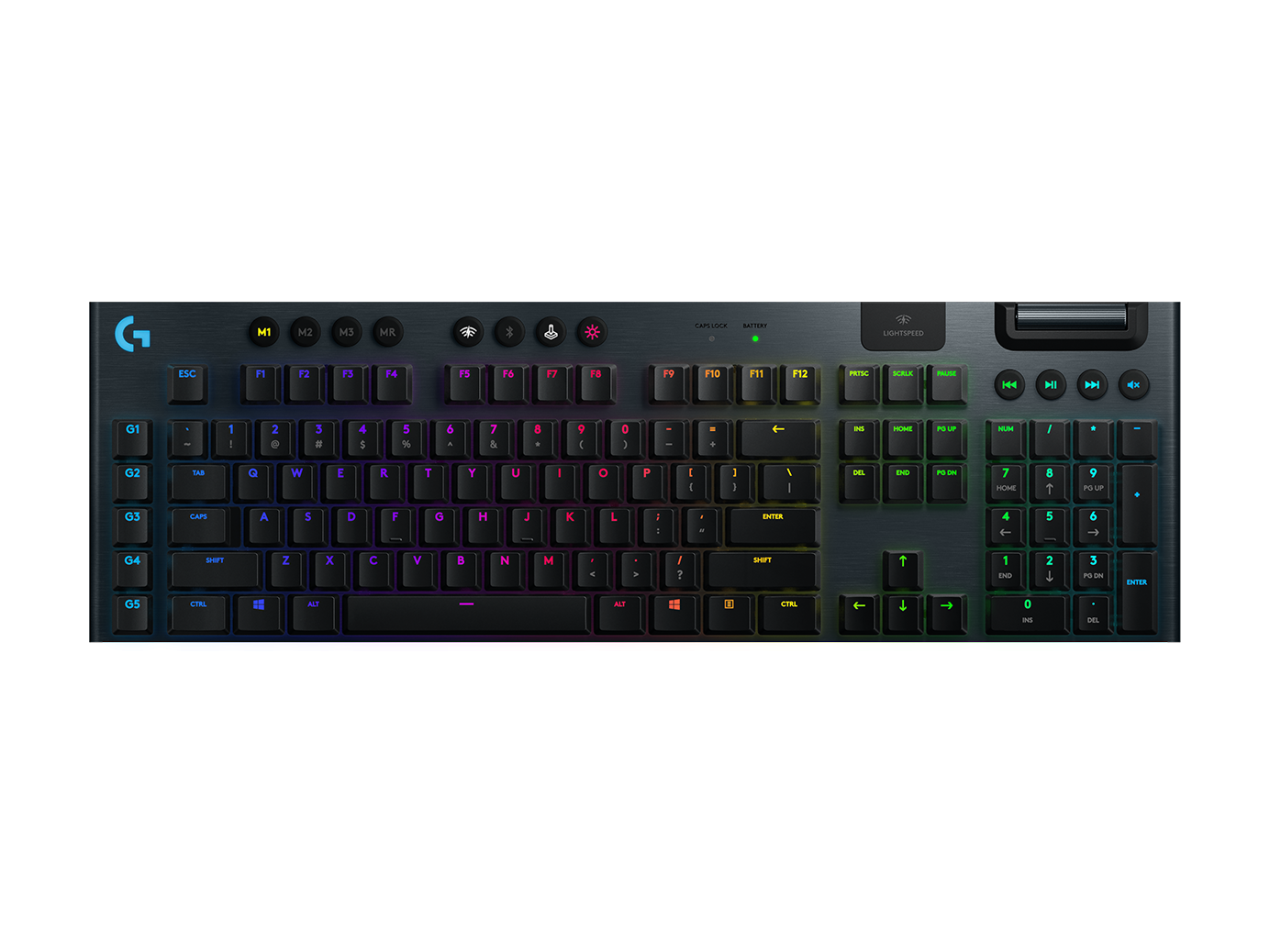 Logitech Gaming G915 Mechanische Gaming-Tastatur GL Tactile LIGHTSPEED Kabellos QWERTZ Deutsch Schwarz