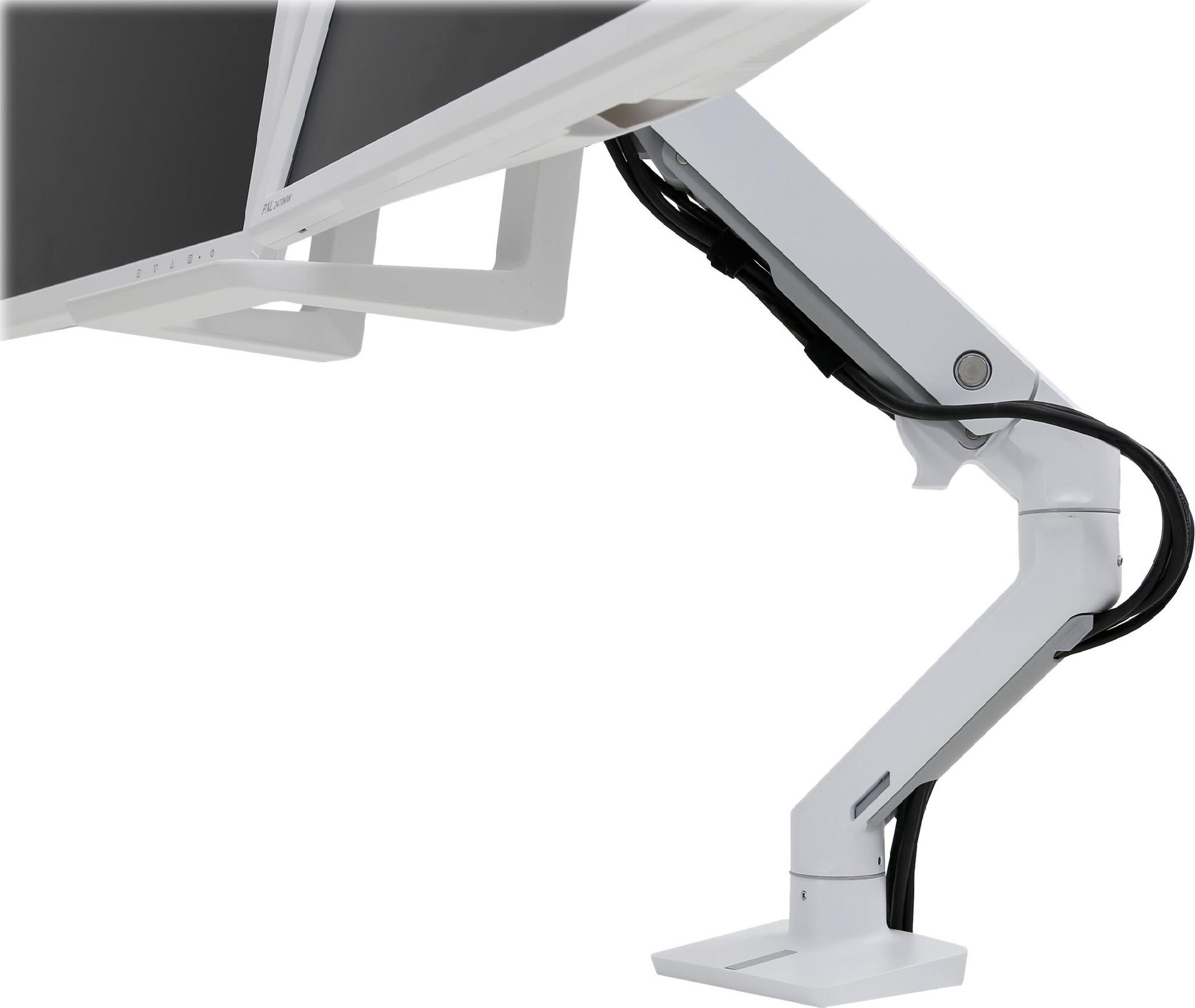 Ergotron HX Dual Monitor Arm Tischhalterung für 2 Monitore bis 32" 29,2 cm Höhenverstellung Weiß