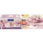 FABER-CASTELL Creative Marker GOLDFABER, 6er Etui Sweet Moments, Tinte auf Wasserbasis, geruchsneutral, wisch- und - 1 Stück (160602)