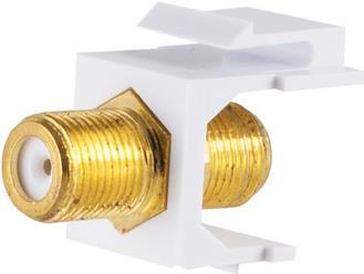 shiverpeaks ®-BASIC-S--Keystone Verbinder F-Buchse, vergoldet (BS08-10070)