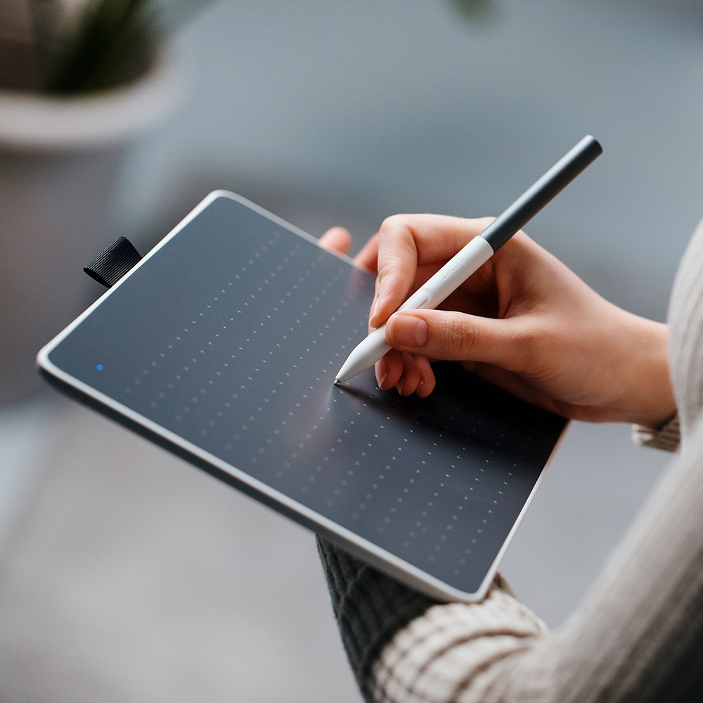Wacom One Pen Tablet Small Grafiktablett Grau, Weiß