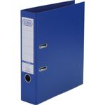 ELBA Ordner rado star, Rückenbreite: 80 mm, blau, DIN A4 Einband außen - innen PP, Sichttasche mit auswechselbarem (10468 BL)