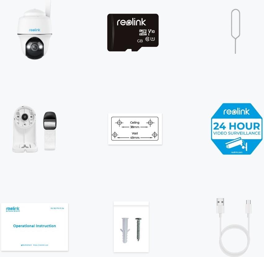 Reolink Go Series G430 Dome IP-Sicherheitskamera 2560 x 1440 Pixel Weiß