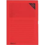 100 ÖKI Sichthüllen rot glatt (61532)