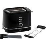Adler AD 3224b Toaster mit Rost 7 Bräunungsstufen schwarz (AD 3224b)